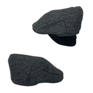 Vintage Tilley Ivy Cap Wool Tweed Water Repellent Size Small Grey Black Canada